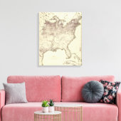 Percentage buitenlandse bevolking 1870 canvas afdruk (Insitu (Woonkamer))
