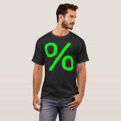 Percentage - groen t-shirt (Voorkant volledig)