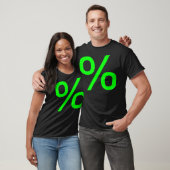 Percentage - groen t-shirt (Unisex)
