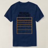 Percentage medisch assistent-uren t-shirt (Design voorkant)