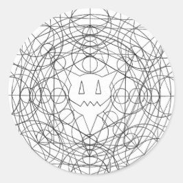 percentage snijpunt ronde sticker