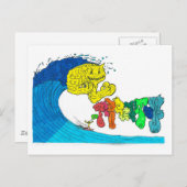 percentage surfen briefkaart (Voorkant / Achterkant)