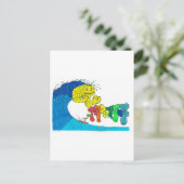 percentage surfen briefkaart (Staand voorkant)