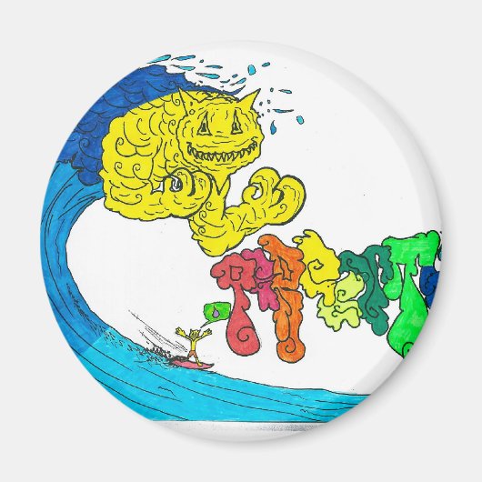 percentage surfen magneet (Voorkant)