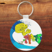 percentage surfen sleutelhanger (Voorkant)