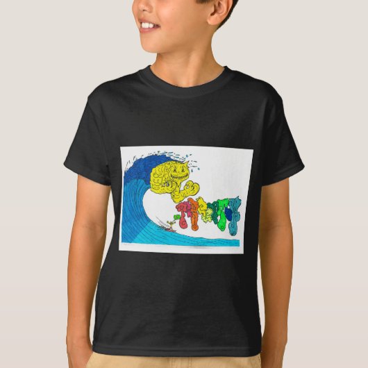 percentage surfen t-shirt (Voorkant)