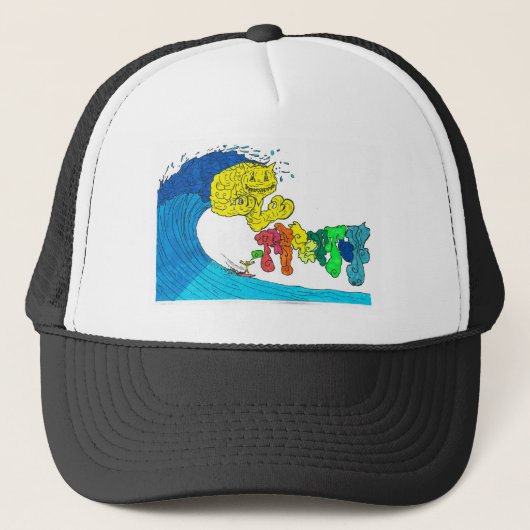 percentage surfen trucker pet (Voorkant)