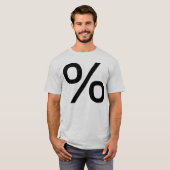 Percentage - zwart t-shirt (Voorkant volledig)