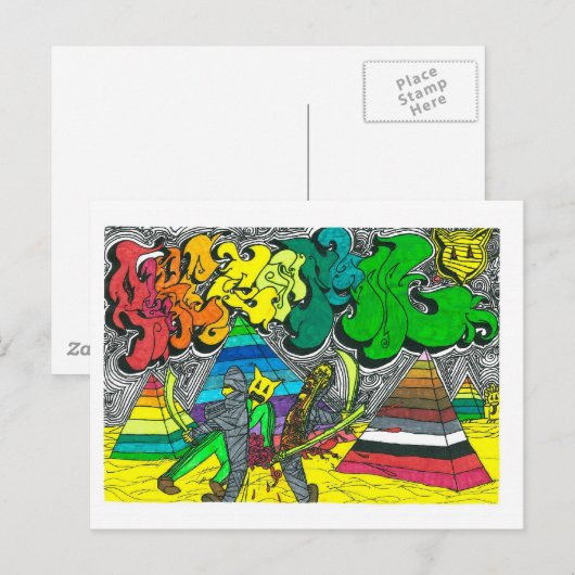 Percentum Chopping Mummies Briefkaart (Voorkant / Achterkant)