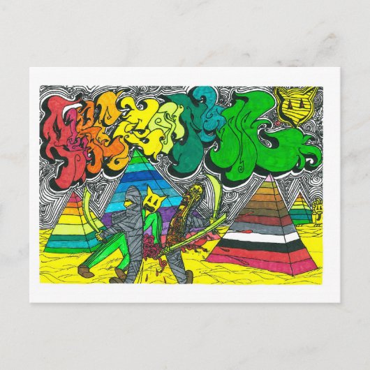 Percentum Chopping Mummies Briefkaart (Voorkant)