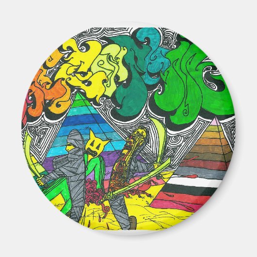 Percentum Chopping Mummies Magneet (Voorkant)