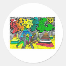 Percentum Chopping Mummies Ronde Sticker