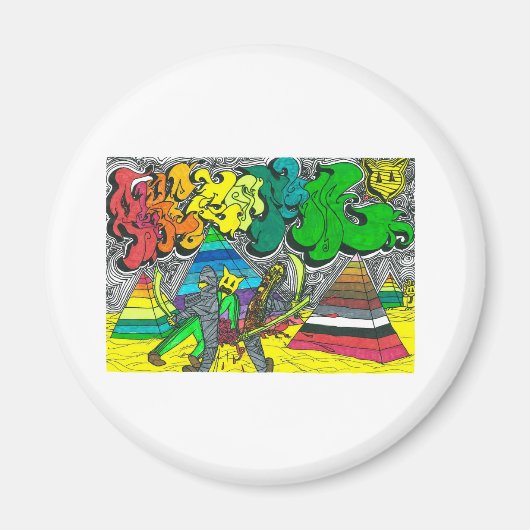 Percentum Chopping Zombies Magneet (Voorkant)