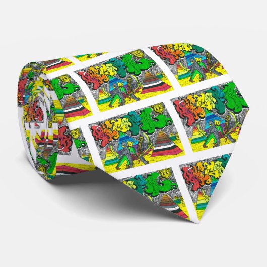 Percentum Chopping Zombies Stropdas (Opgerold)