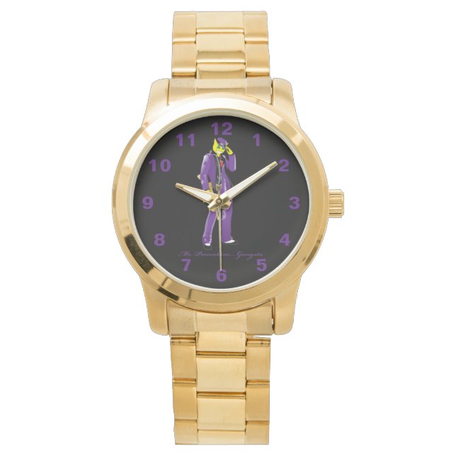 Percentum Gangsta Gold Watch Horloge (Voorkant)