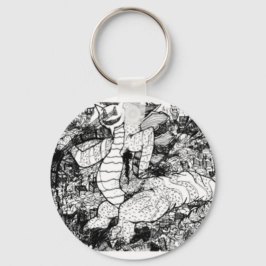 Percentum Godzilla Sleutelhanger (Voorkant)