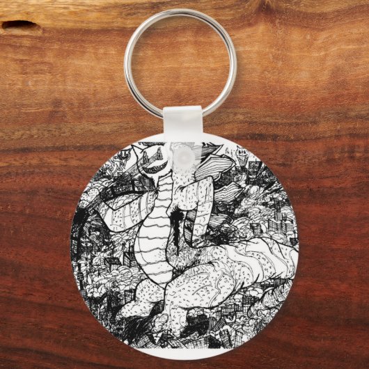 Percentum Godzilla Sleutelhanger (Voorkant)