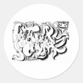 Percentum Graph Ronde Sticker (Voorkant)