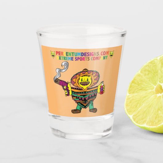 Percentum Mexican Shot Glas (Voorkant)