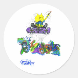 Percentum Ollie Ronde Sticker