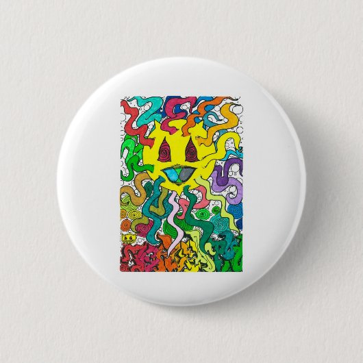 Percentum Sun - Percentum Design Ronde Button 5,7 Cm (Voorkant)