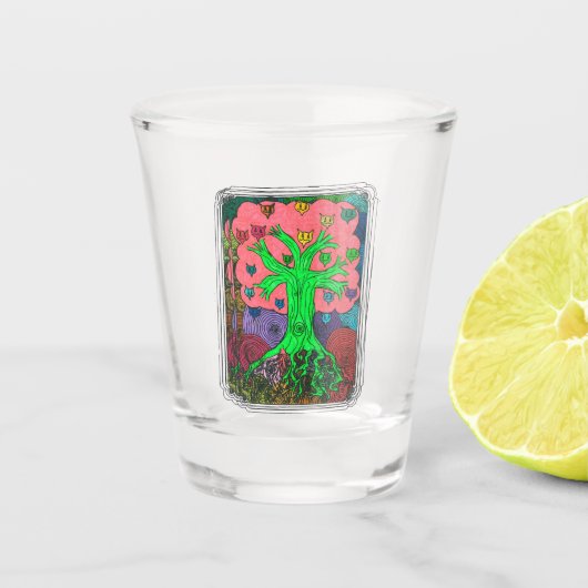 Percentum Tree Shot Glass Glas (Voorkant)