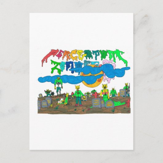 Percentum_Zombies Briefkaart (Voorkant)