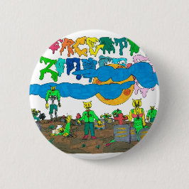 Percentum_Zombies Ronde Button 5,7 Cm