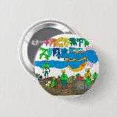 Percentum_Zombies Ronde Button 5,7 Cm (Voorkant /achterkant)