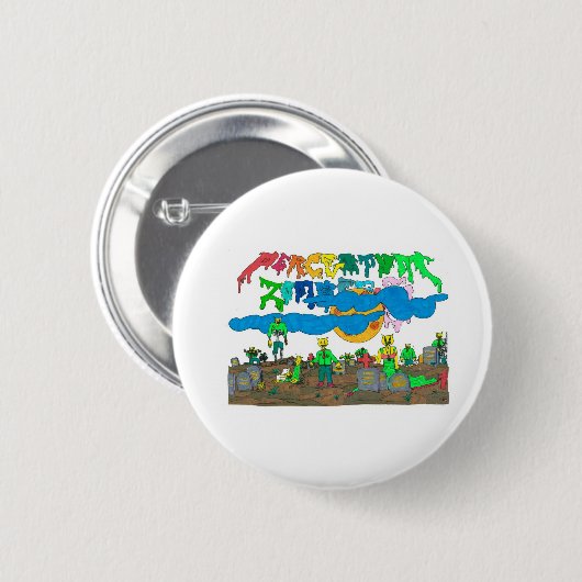 Percentum_Zombies Ronde Button 5,7 Cm (Voorkant /achterkant)
