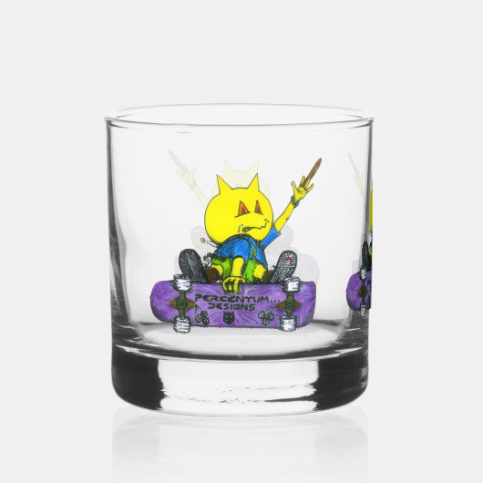 PERCENTUMDESIGNS.COM Drinkware Set Whisky Glas (Voorkant)