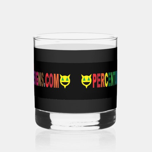 PERCENTUMDESIGNS.COM Drinkware Set Whisky Glas (Rechts)