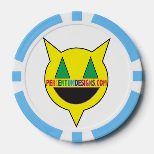 PERCENTUMDESIGNS.COM Poker Chip (Voorkant)