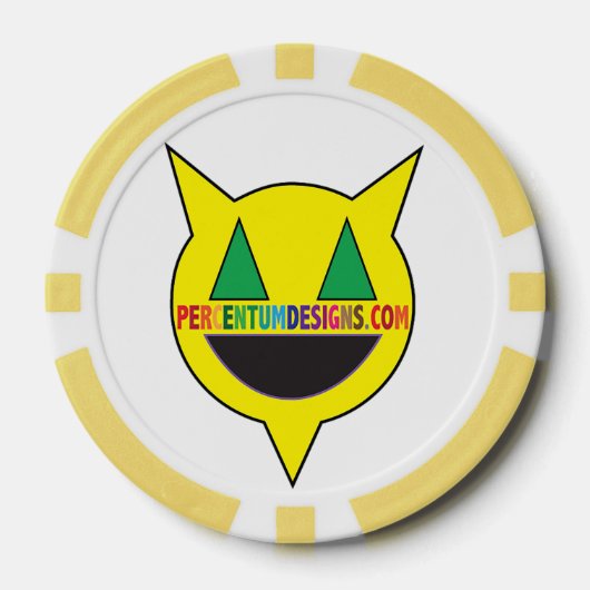 PERCENTUMDESIGNS.COM Poker Chip (Voorkant)