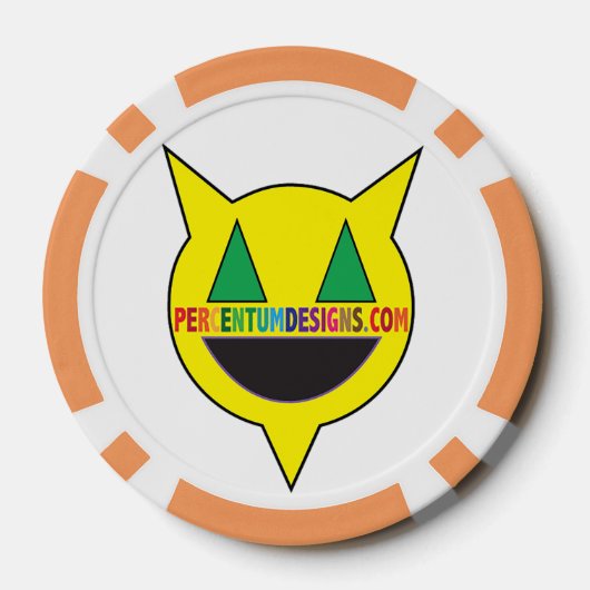 PERCENTUMDESIGNS.COM Poker Chip (Achterkant)