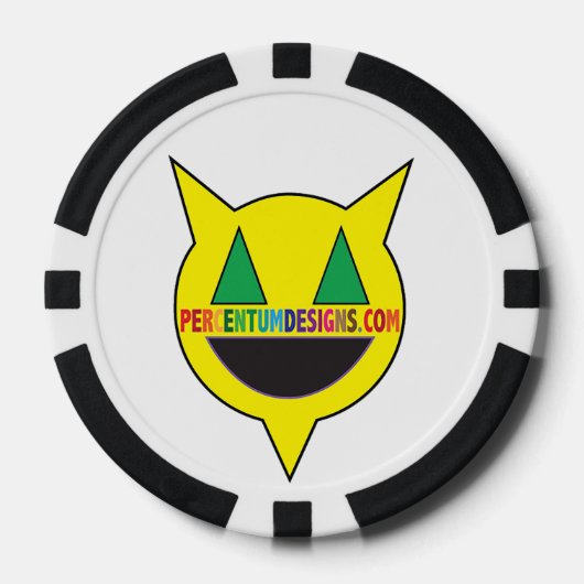 PERCENTUMDESIGNS.COM Poker Chip (Voorkant)