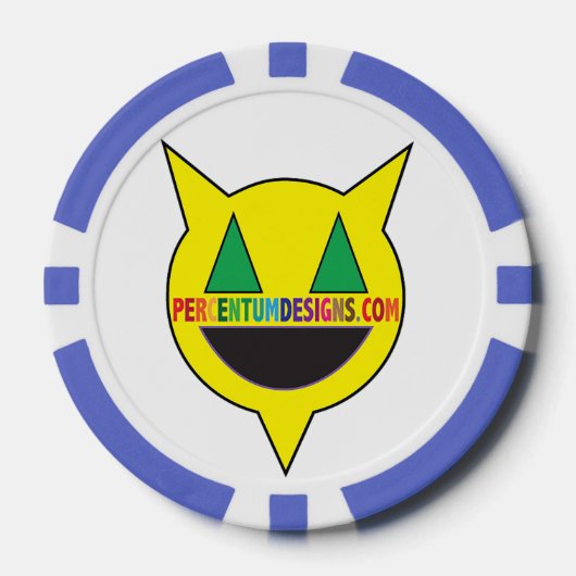 PERCENTUMDESIGNS.COM Poker Chip (Voorkant)