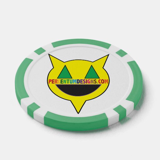 PERCENTUMDESIGNS.COM Poker ChipPoker Chip (Enkel)