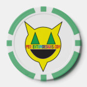 PERCENTUMDESIGNS.COM Poker ChipPoker Chip (Voorkant)