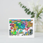 PercentumHipHop Briefkaart (Staand voorkant)