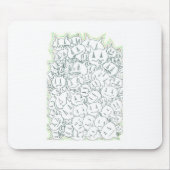 Percentumhoofden Muismat (Voorkant)