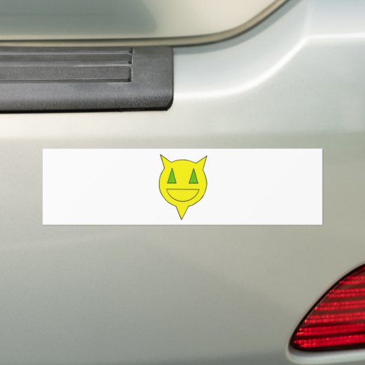 Percentumkop Bumpersticker (Op auto)
