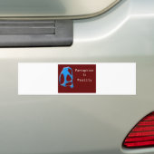 Perceptie is een echte aap bumpersticker (Op auto)