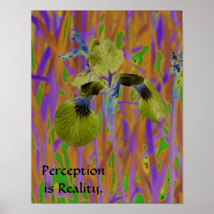 Perceptie is Realiteit Poster-Iris Poster