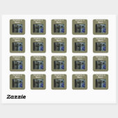 Perceptie is Realiteit T-Shirt Vierkante Sticker (Vel)