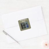 Perceptie is Realiteit T-Shirt Vierkante Sticker (Envelop)