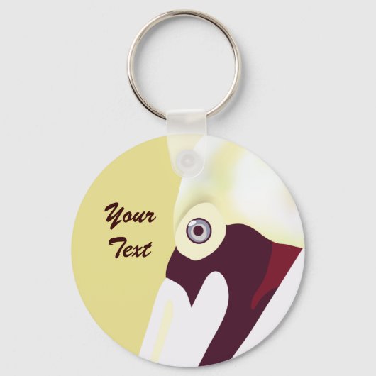 Perceptieve Pelicaanse Sleutelhanger (Voorkant)
