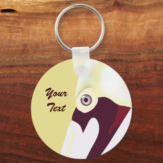 Perceptieve Pelicaanse Sleutelhanger (Voorkant)