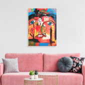 Perception Collage Stretted Canvas Print (Insitu (Woonkamer))