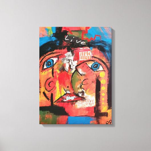 Perception Collage Stretted Canvas Print (Voorkant)